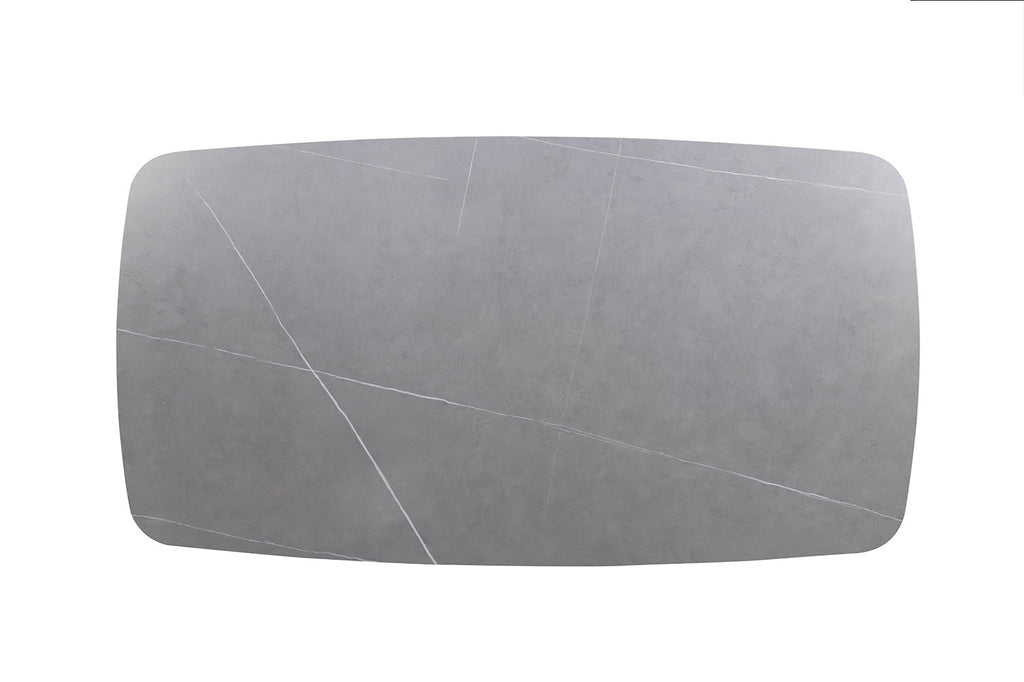 Rousseau Apollo Salontafel – Steen & Metaal – Grijs – L130 x B70 x H45 cm